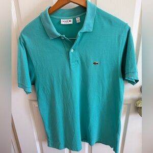 Lacoste Men's Teal Polo Shirt